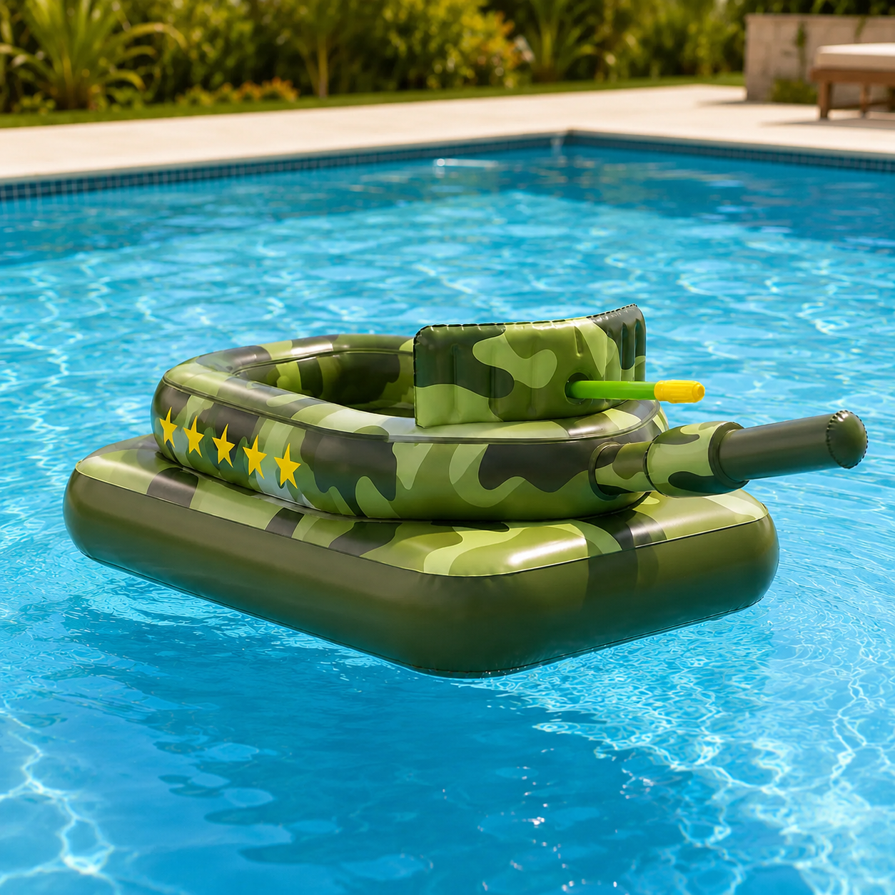 Inflatable Army Tank Pool Float
